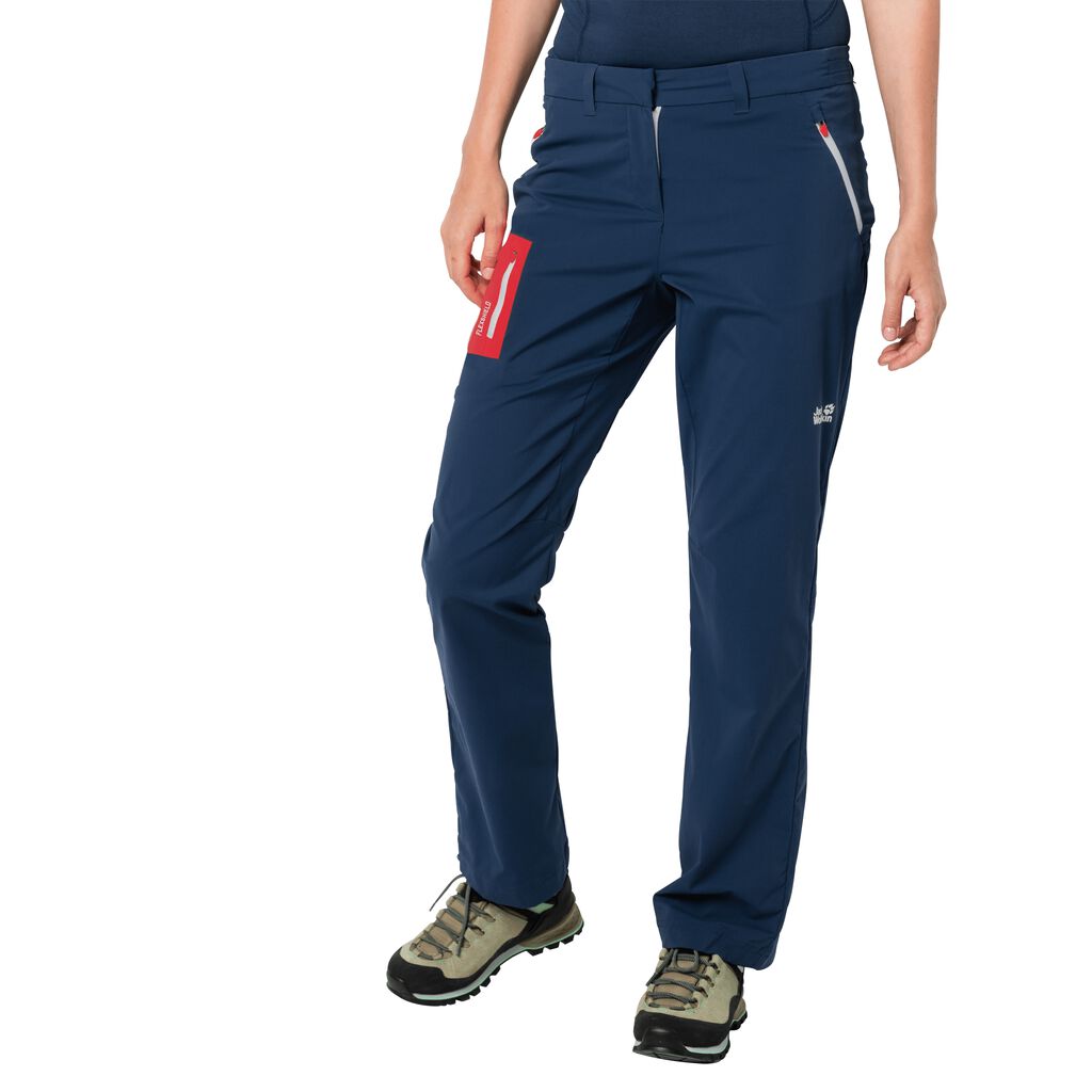 Jack Wolfskin OVERLAND Pantalons Femme Indigo Foncé - QAXVYRD-79